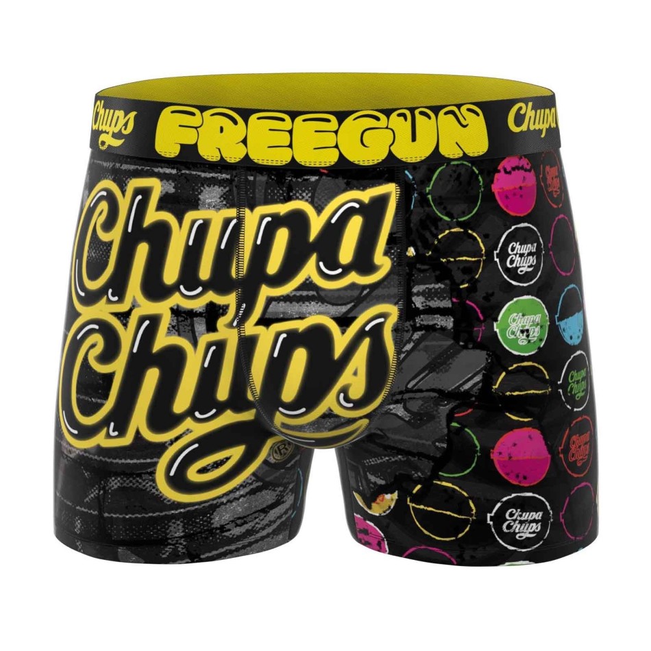 Boxer in microfibra "Chupa Chups Bubble" da uomo (Boxer da uomo) Freegun chez FrenchMarket