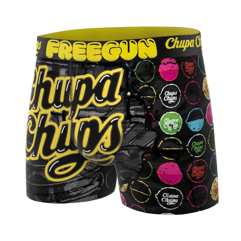 Lote de 4 calzoncillos bóxer "Chupa Chups" para hombre (Calzoncillos para hombre) Freegun chez FrenchMarket
