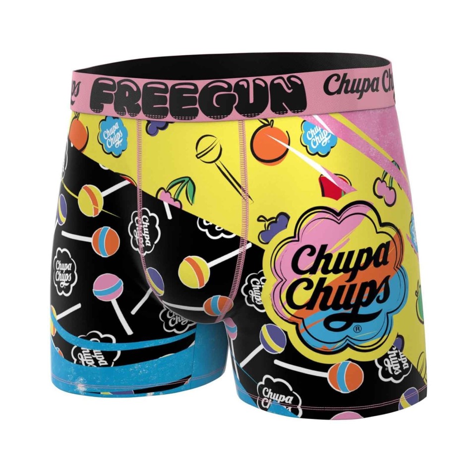FREEGUN Set om 4 "Chupa Chups" Skull-boxershorts för män Fri leverans