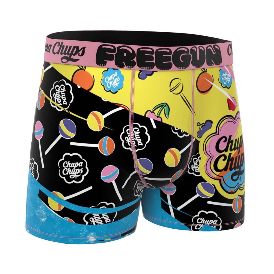 FREEGUN Set om 4 "Chupa Chups" Skull-boxershorts för män Fri leverans