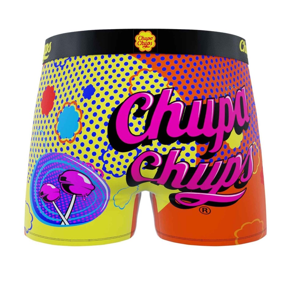 Freegun Boxer Homme Microfibre Chupa Chups Psychedelic Fluo
