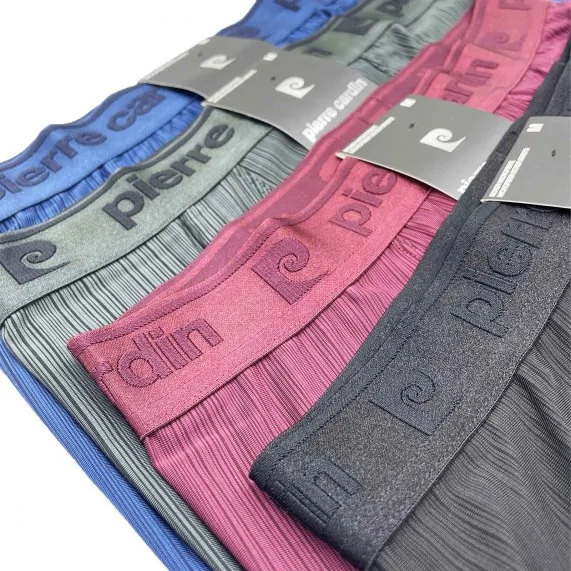 Set di 4 boxer "Ant" in microfibra per uomo (Boxer da uomo) Pierre Cardin chez FrenchMarket