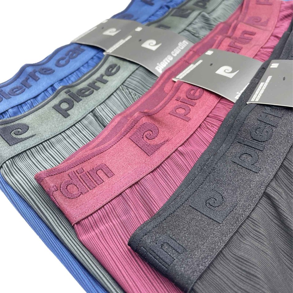 Set med 4 boxerkalsonger "Ant" i mikrofiber Pierre Cardin | Komfort för män