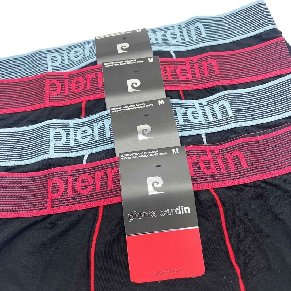 Set di 4 boxer "Dol" in bambù per uomo (Boxer da uomo) Pierre Cardin chez FrenchMarket