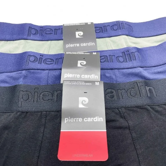 Set di 3 boxer da uomo in cotone "Paolo" (Boxer da uomo) Pierre Cardin chez FrenchMarket