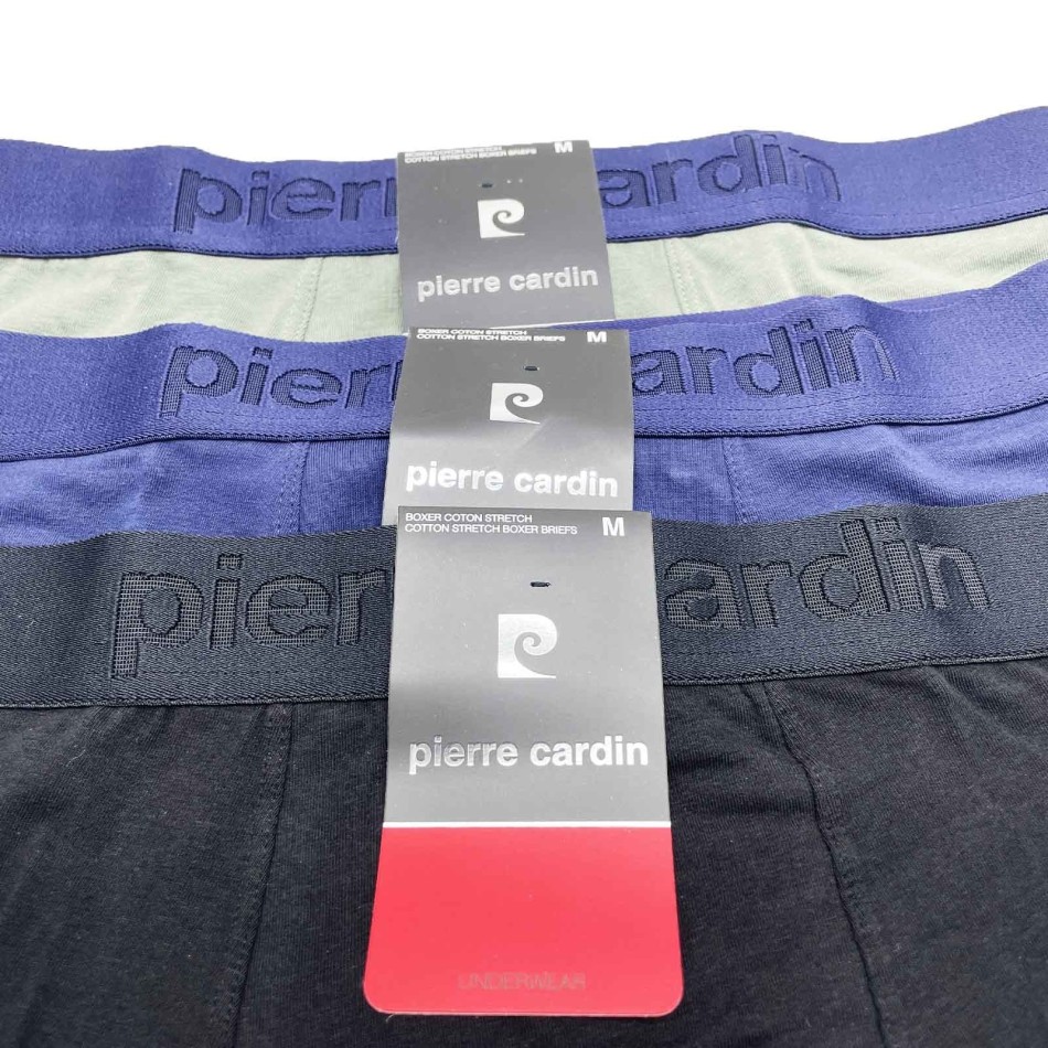 3er-Pack Boxershorts für Männer aus Baumwolle "Paolo" (Boxershorts für Männer) Pierre Cardin auf FrenchMarket