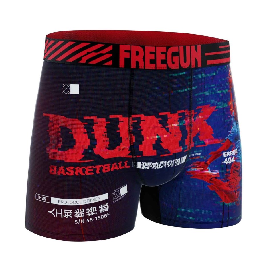 Confezione da 6 boxer in microfibra "Pixel" per uomo (Boxer da uomo) Freegun chez FrenchMarket