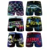 Lot de 6 Boxers Homme Microfibre "Pixel" (Boxer da uomo) Freegun chez FrenchMarket