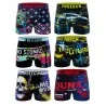 Lot de 6 Boxers Homme Microfibre "Pixel" (Boxer da uomo) Freegun chez FrenchMarket