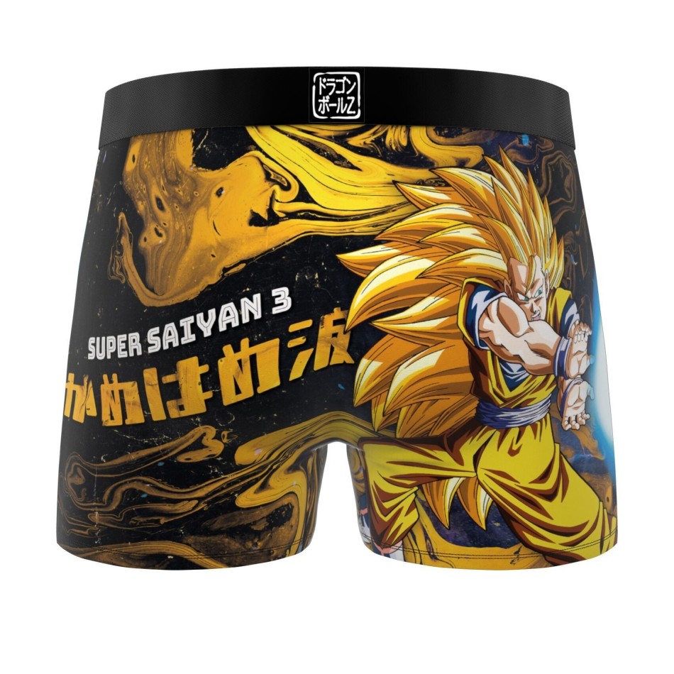 Boxershorts för män i mikrofiber med Dragon Ball Z-motiv ”San Goku” (boxershorts för män) Freegun hos FrenchMarket