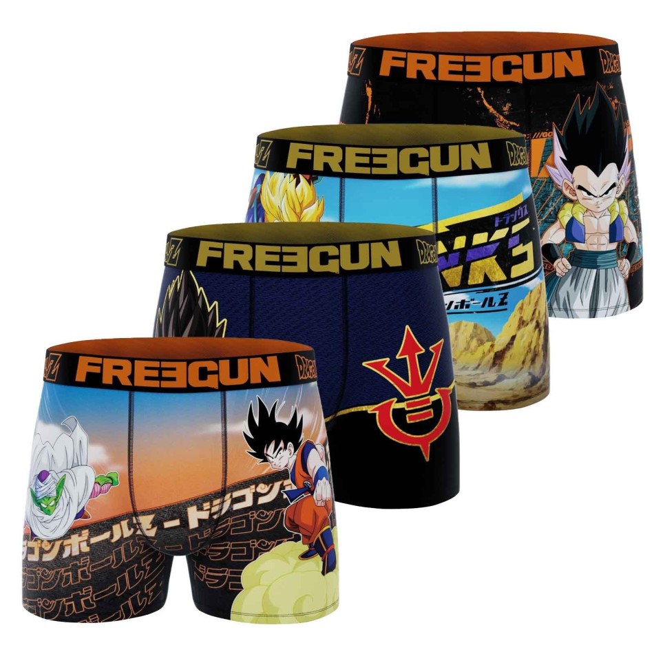 Set of 4 Dragon Ball Z Boxers Herren (Boxershorts für Männer) Freegun auf FrenchMarket
