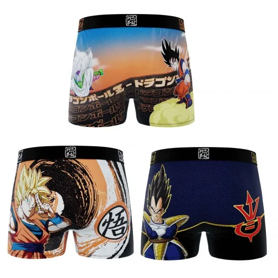 Lot de 3 Boxers Microfibre Garçon Dragon Ball Z (Lot boxers Garçon) Freegun chez FrenchMarket