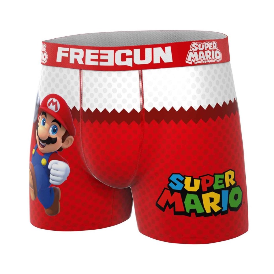Freegun Officiella Super Mario Bros 3-pack boxershorts för pojkar French Market