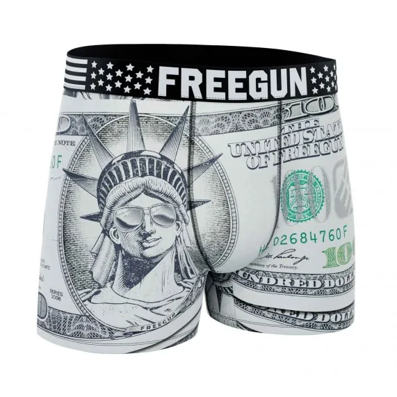 Lot de 5 Boxers Garçon Microfibre "USA Collection" (Lot boxers Garçon) Freegun chez FrenchMarket