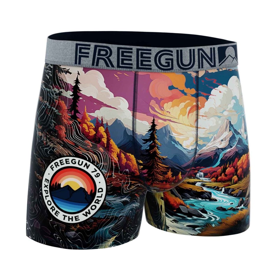 5er-Pack Boxershorts, Jungen, Mikrofaser, "Natur (Boy's Boxershorts Pack) Freegun auf FrenchMarket