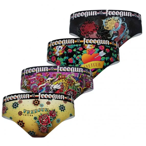 4er-Set Mädchen-Boxershorts Fancy (Boxer/Shorty) Freegun auf FrenchMarket