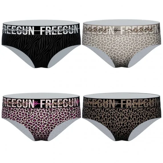 Set of 4 Women's Microfiber Boxers (Boxers) Freegun on FrenchMarket Set of 4 Women's Microfiber Boxers (Boxers) Freegun on FrenchMarket