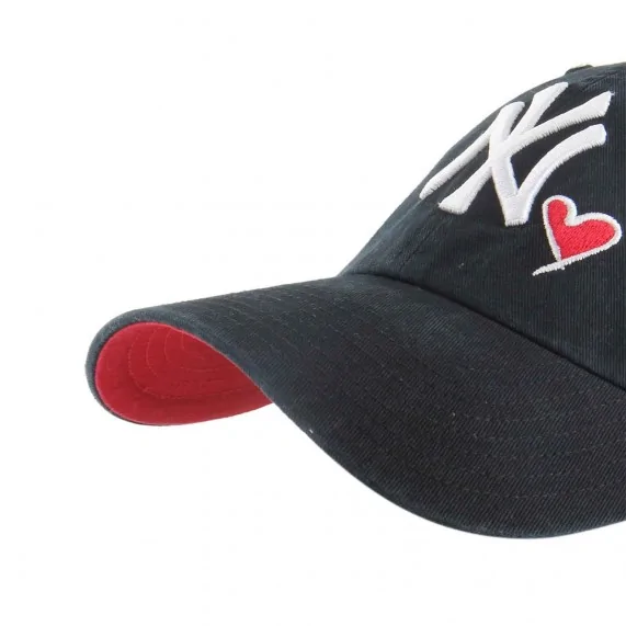 MLB NY Yankees Clean Up "Icon Love Heart" Kappe (MLB-Kappe) '47 Brand auf FrenchMarket