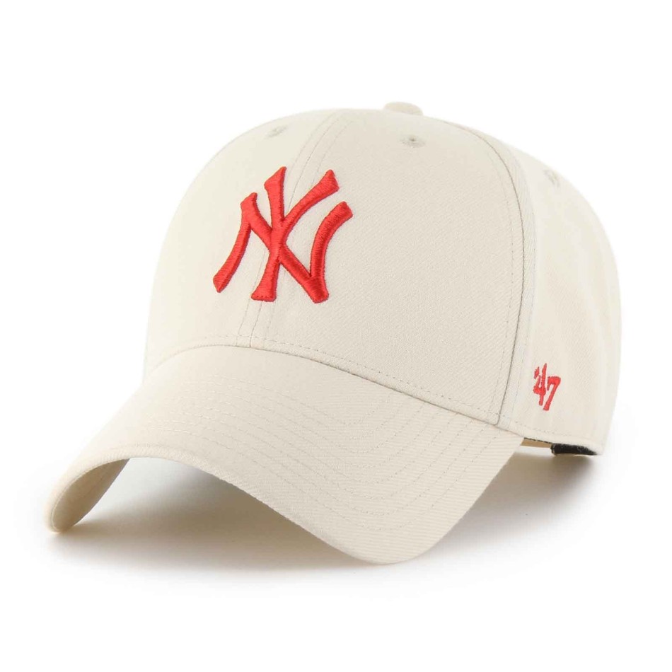 Casquette MLB New York Yankees MVP Snapback Natural Crème (Casquettes) '47 Brand chez FrenchMarket