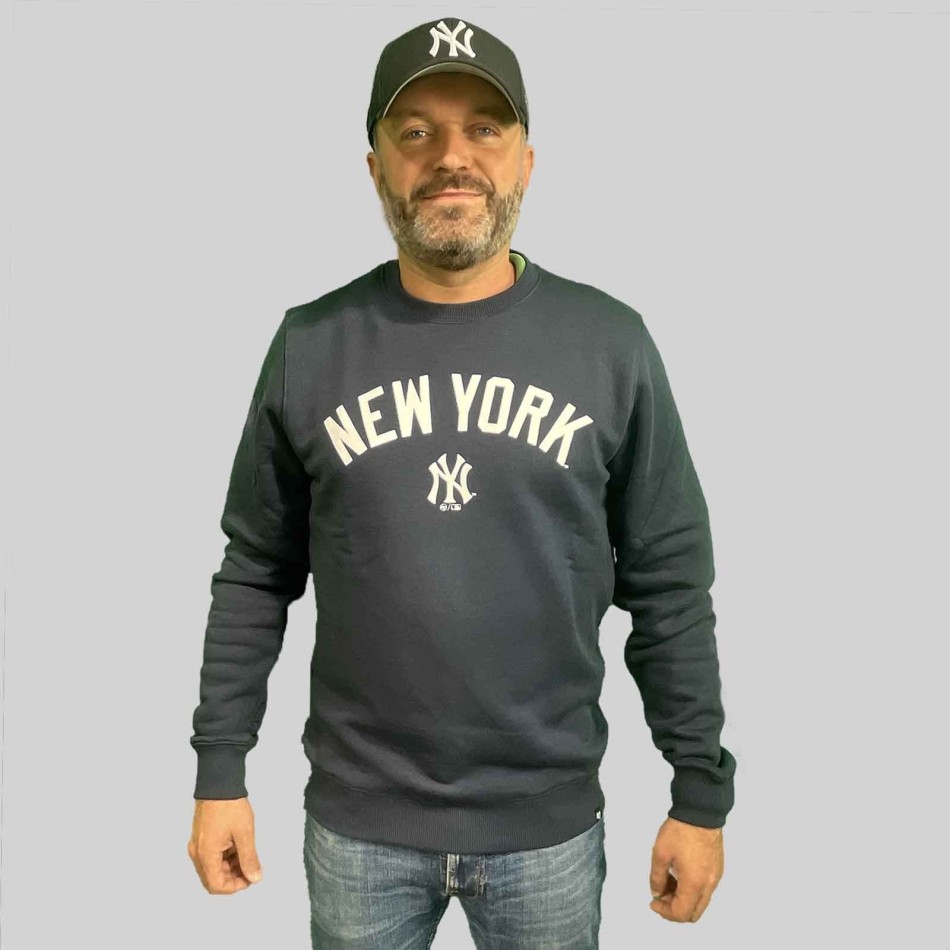 Sweat Crew Baseball MLB New York Yankees "Burnside Fall" (Pulls et Sweats) '47 Brand chez FrenchMarket