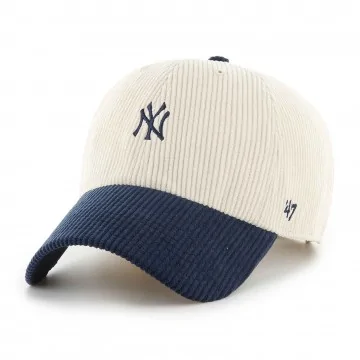 NY Yankees Clean Up Baseball Cap "Cord Base Runner Two Tone (MLB-pet) '47 Brand chez FrenchMarket