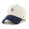 Casquette Baseball NY Yankees Clean Up "Cord Base Runner Two Tone" (Casquette MLB) '47 Brand chez FrenchMarket