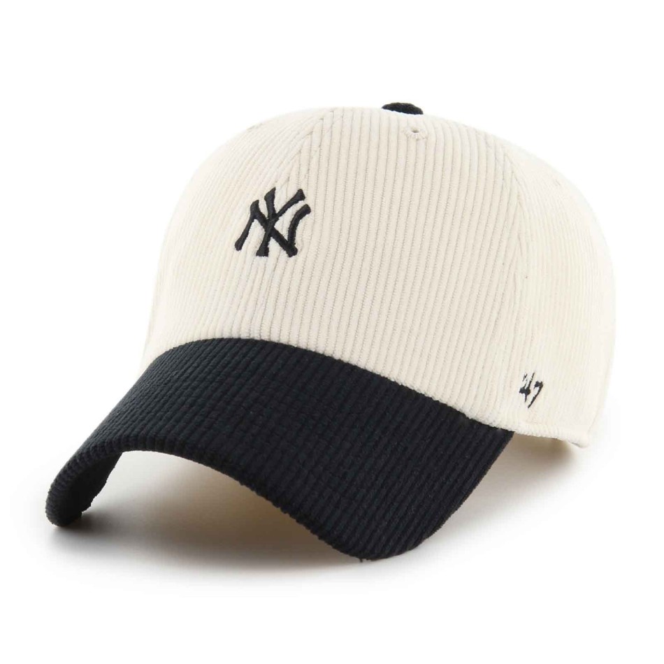 NY Yankees Clean Up Baseball Cap "Cord Base Runner Two Tone (MLB-pet) '47 Brand chez FrenchMarket
