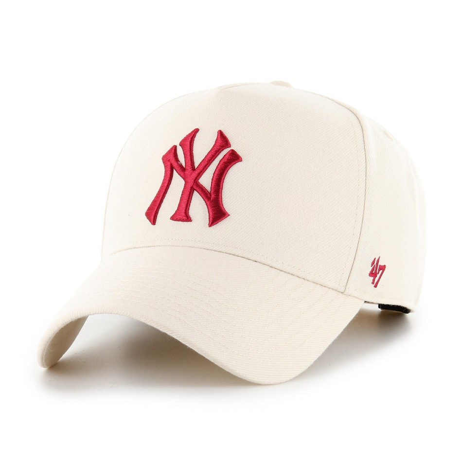 MLB New York Yankees Ballpark Offside DT Cap - '47 Brand | Natural Beige & Red Embroidery