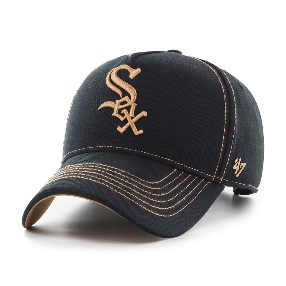 MLB Chicago White Sox "Contrast Stitch MVP DT" Baseball Cap (MLB-pet) '47 Brand chez FrenchMarket