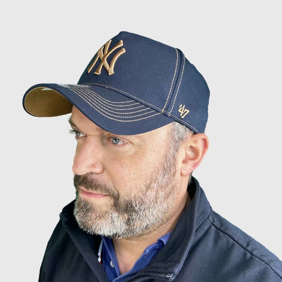 Casquette Baseball NY Yankees "Contrast Stitch MVP DT" (Casquette MLB) '47 Brand chez FrenchMarket