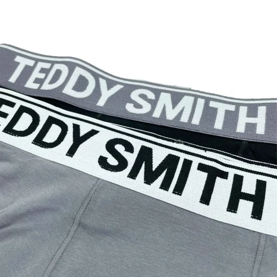 Lot de 2 Boxers Homme Coton "Blacky Grey" (Lot boxers Homme) Teddy Smith chez FrenchMarket