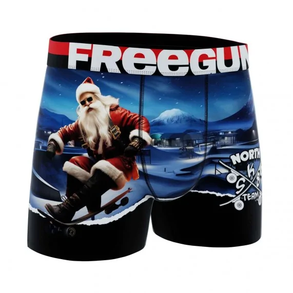 Set di 3 boxer premium da ragazzo Collezione Natale (Confezione di boxer da ragazzo) Freegun chez FrenchMarket