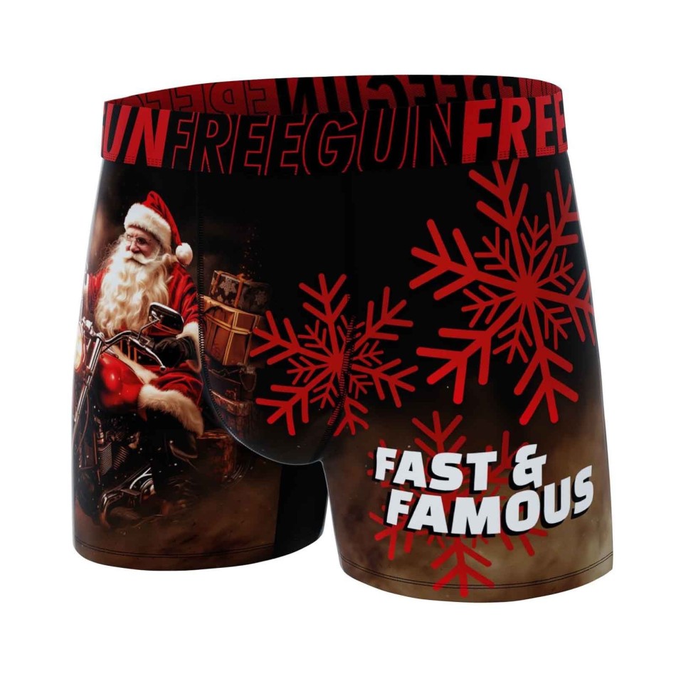 Set di 3 boxer premium da ragazzo Collezione Natale (Confezione di boxer da ragazzo) Freegun chez FrenchMarket