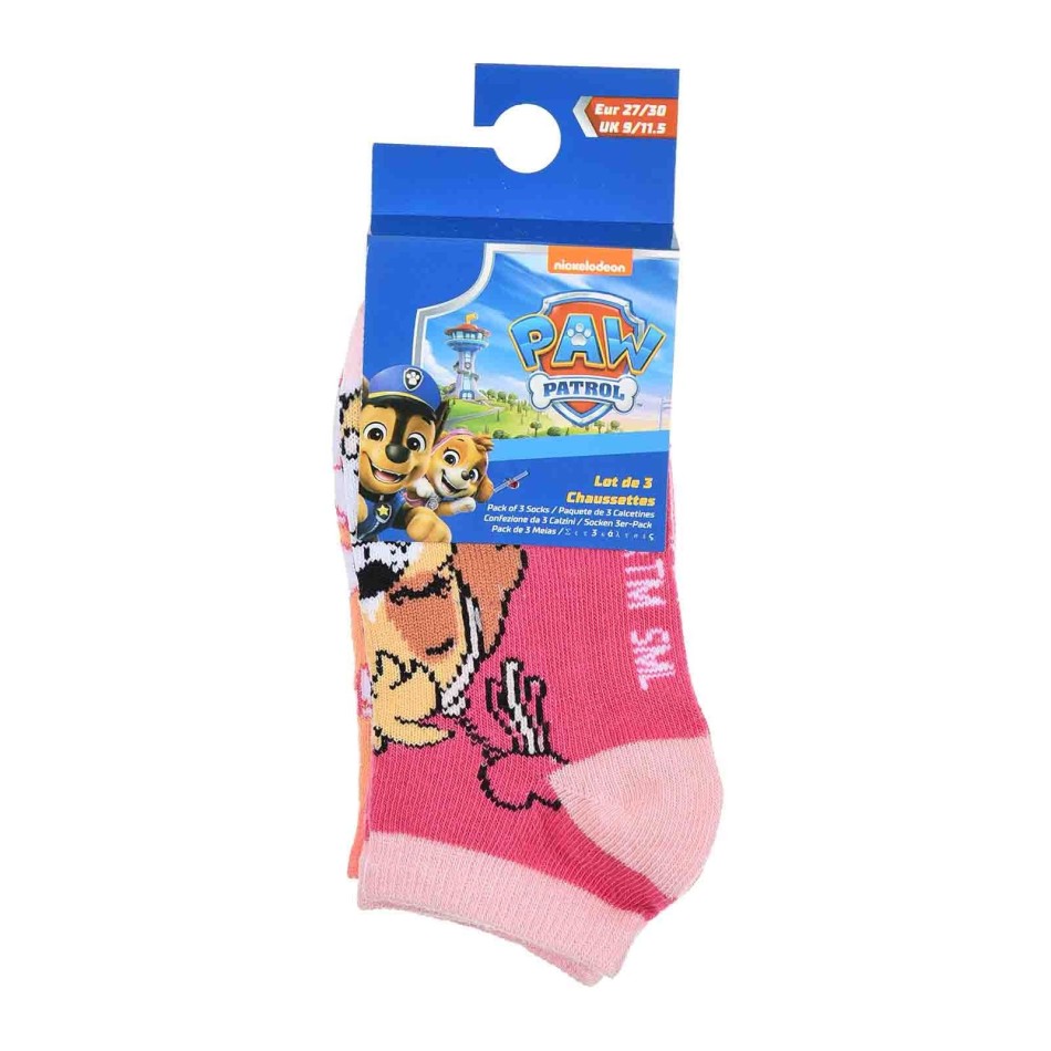 Set om 3 Paw Patrol flickstrumpor - Skye & Everest - Officiell licens