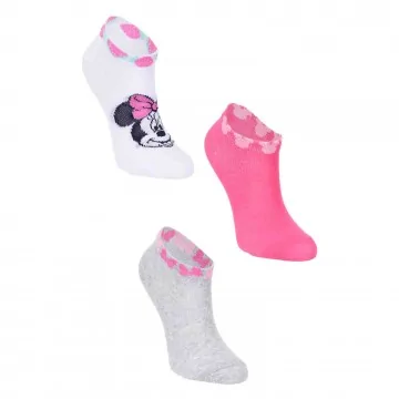 Disney Girl "Minnie Mouse" 3-Pair Sock Set (Socks) French Market on FrenchMarket