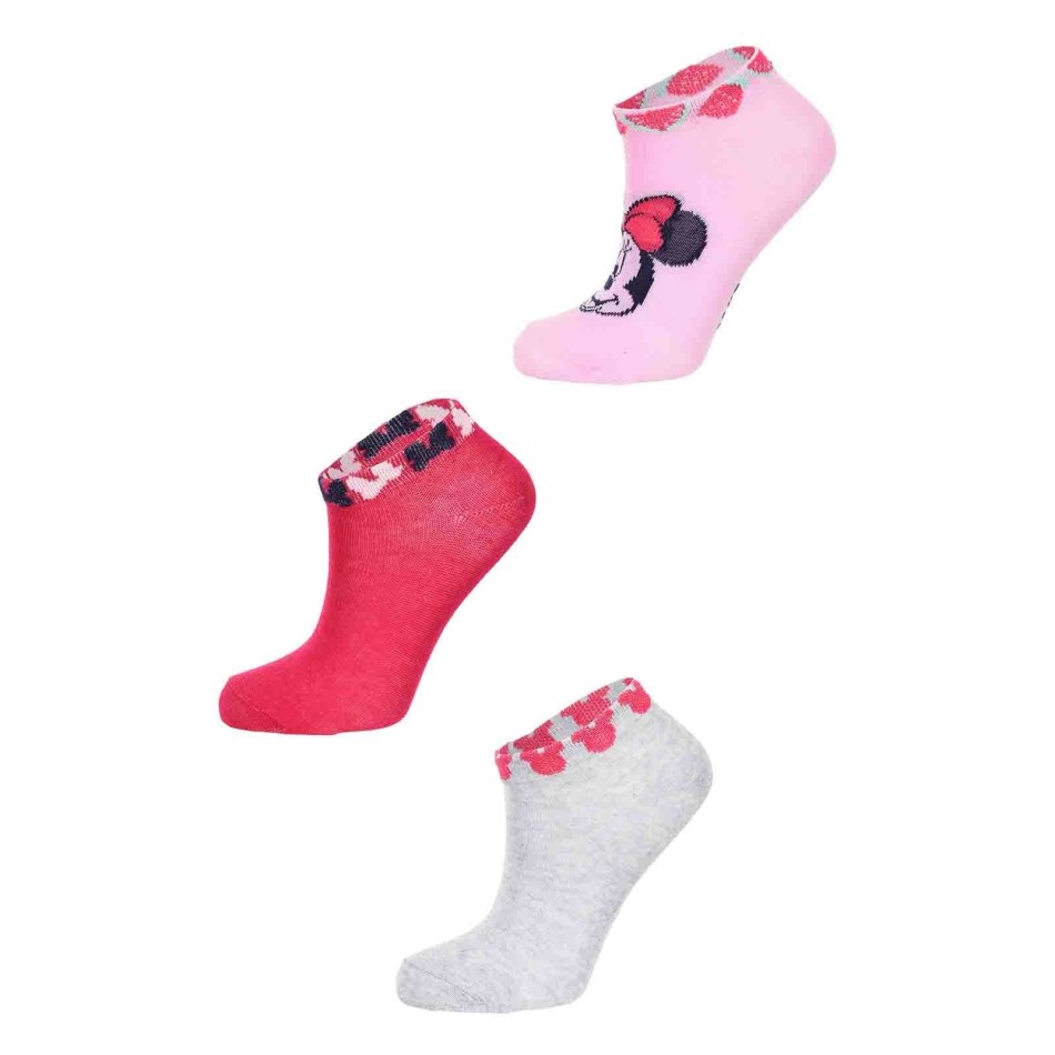 Lot de 3 Paires de Socquettes Fille Disney "Minnie Mouse" (Chaussettes) French Market chez FrenchMarket