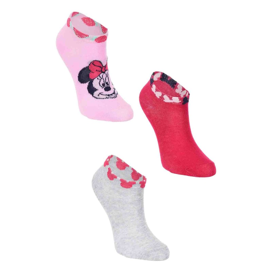 Lot de 3 Paires de Socquettes Fille Disney "Minnie Mouse" (Chaussettes) French Market chez FrenchMarket