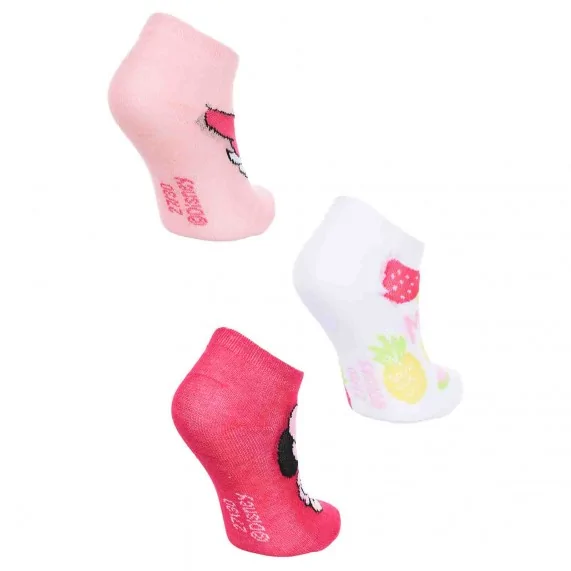 Disney Girl "Minnie Mouse" 3-Pair Sock Set (Socks) French Market on FrenchMarket