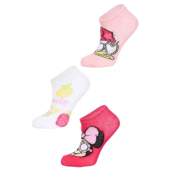 Disney Girl "Minnie Mouse" 3-Pair Sock Set (Socks) French Market on FrenchMarket