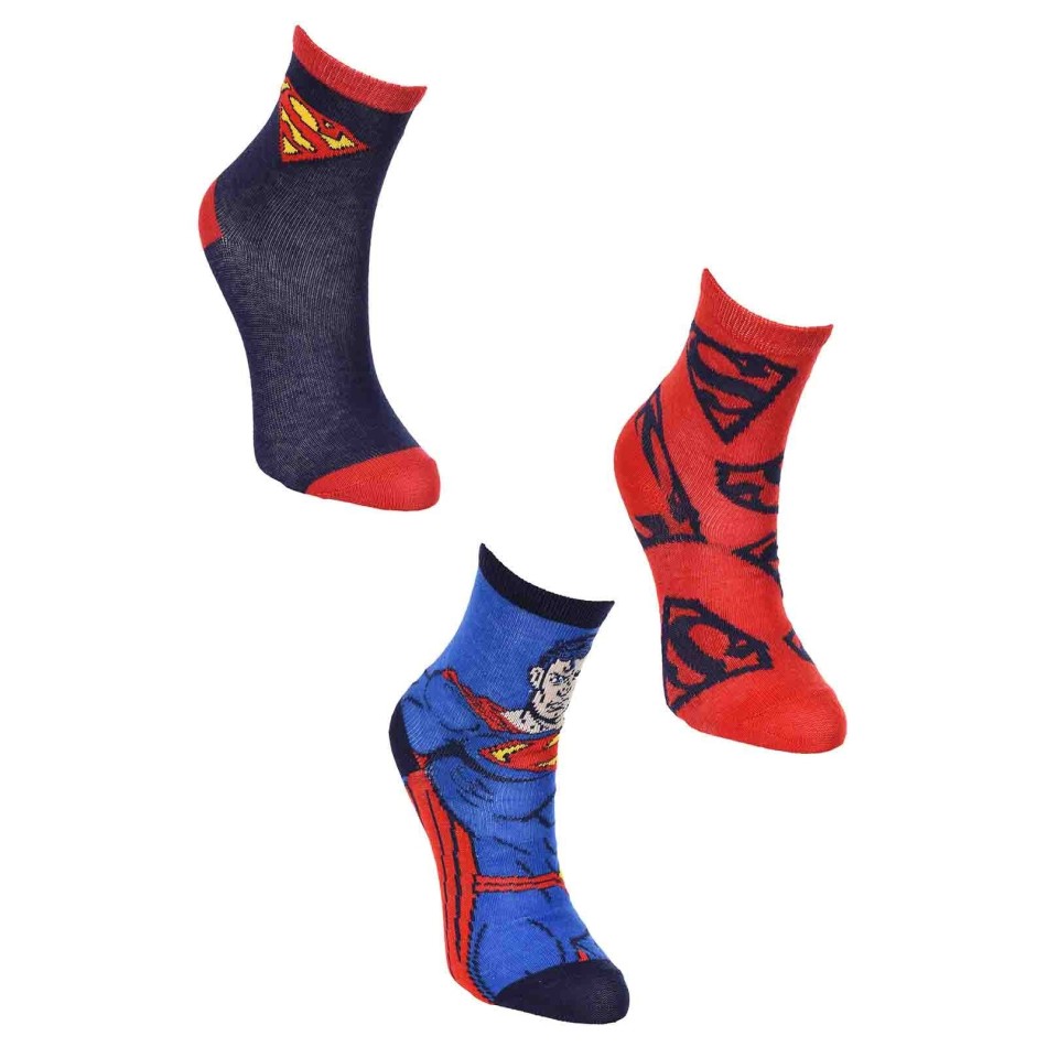 3 Pares de Calcetines DC Comics "Superman" Niño (Fantasías) French Market chez FrenchMarket