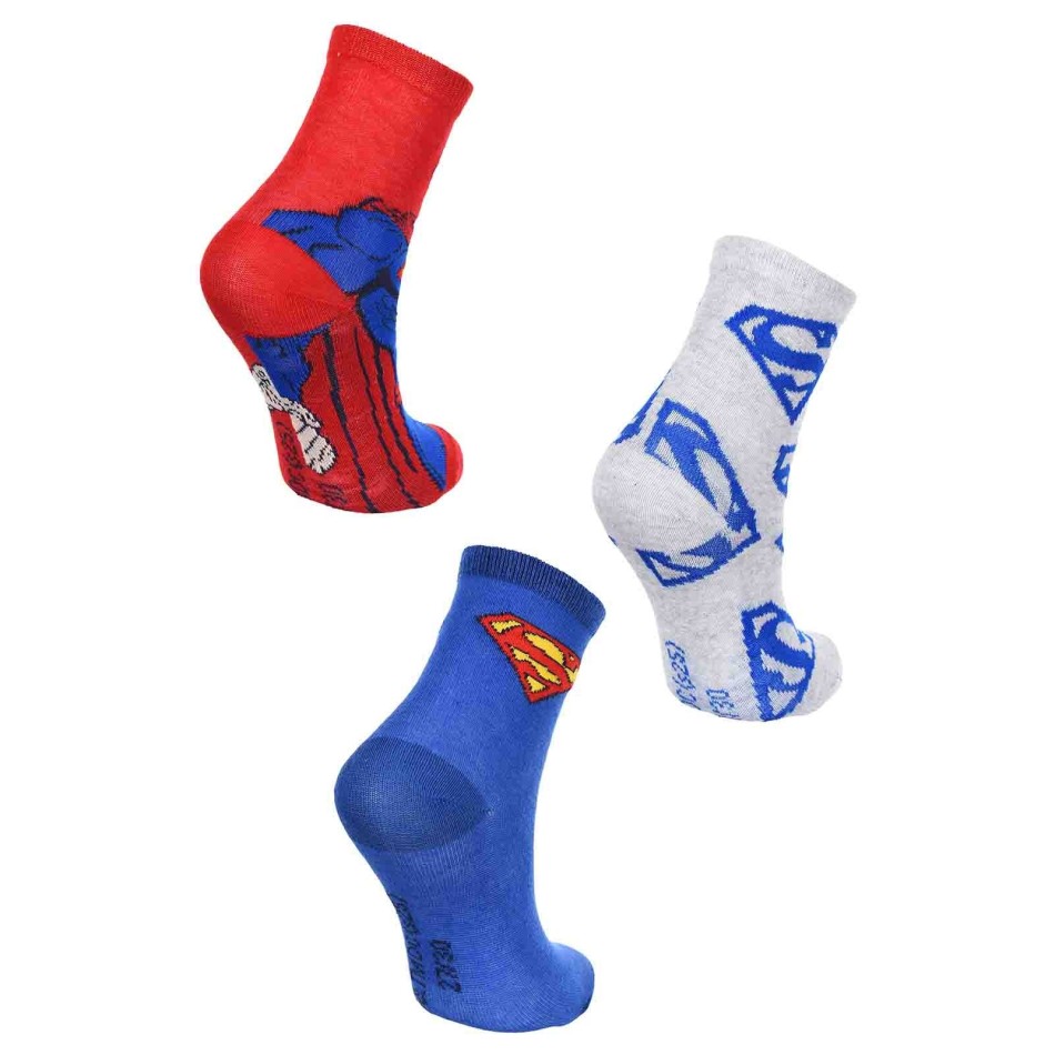 3 Pares de Calcetines DC Comics "Superman" Niño (Fantasías) French Market chez FrenchMarket