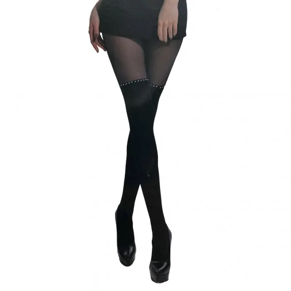 Fancy High Socks effect panty met strass-steentjes (Edele panty's) French Market chez FrenchMarket Fancy High Socks effect panty met strass-steentjes (Edele panty's) French Market chez FrenchMarket