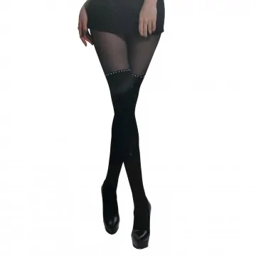 Phantasie-Strumpfhose mit Strass-Effekt Hohe Socke (Ausgefallene Strumpfhosen) French Market auf FrenchMarket