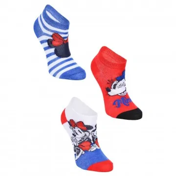 Disney Girl "Minnie Mouse" 3-Pair Sock Set (Socks) French Market on FrenchMarket