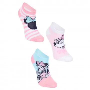 Disney Girl "Minnie Mouse" 3-Pair Sock Set (Socks) French Market on FrenchMarket