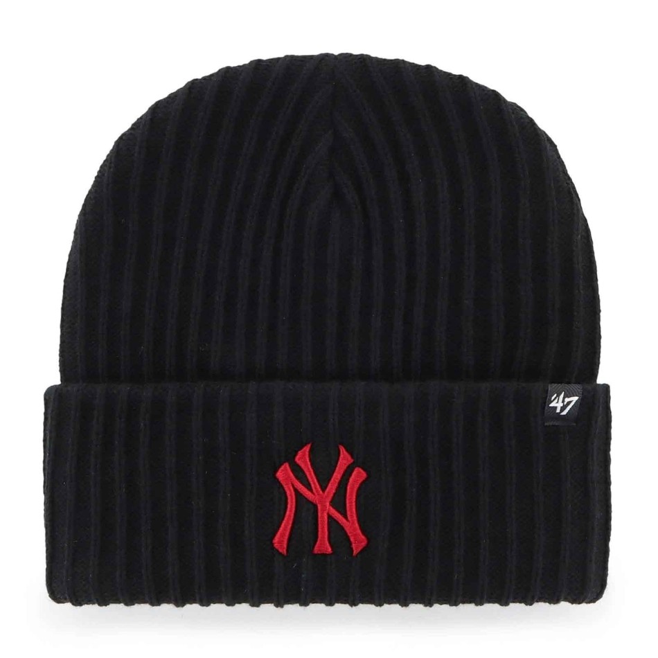 New York Yankees Beanie Black Red Logo '47 Brand - MLB