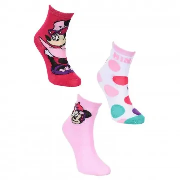 Lot de 3 Paires de Chaussettes Fille Disney "Minnie Mouse" (Chaussettes) French Market chez FrenchMarket