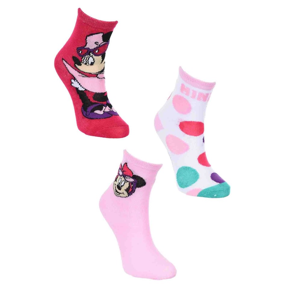 Disney Minnie Mouse 3-pack flickstrumpor French Market