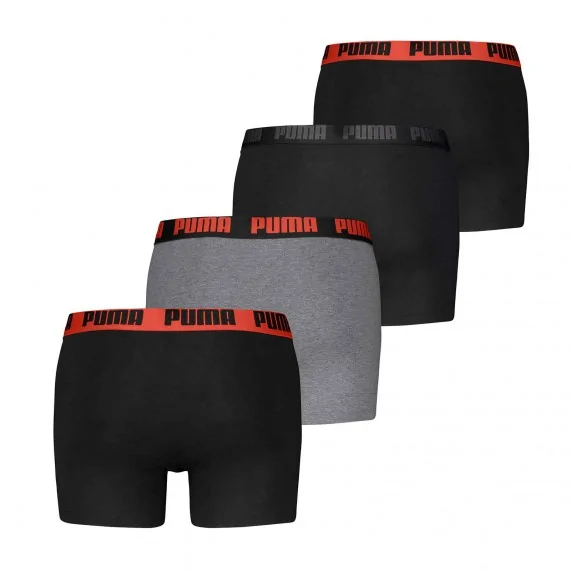 Lot de 4 Boxers Homme Coton Bio "Everyday" (Lot boxers Homme) PUMA chez FrenchMarket