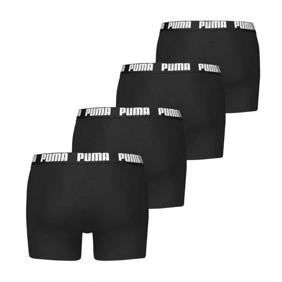 Set van 4 herenboxershorts van alledaags biologisch katoen (Herenboxershorts) PUMA chez FrenchMarket